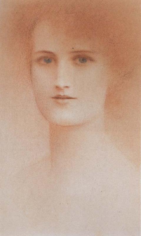 Fernand Khnopff Portrait of a Woman oil painting image
